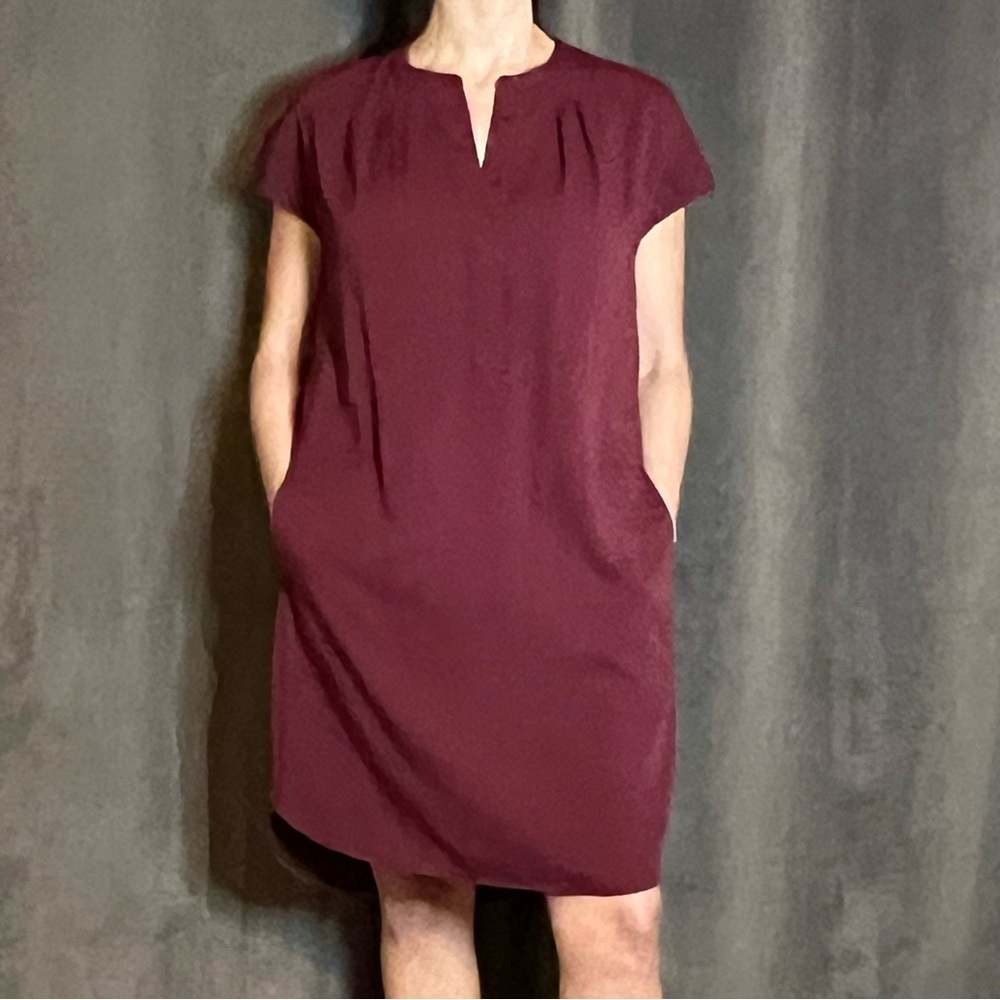 VINCE super cute burgundy maroon tunic dress size medium